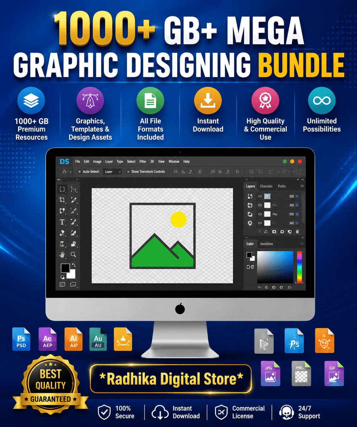 1000 GB+ Mega Graphic Designing Bundle