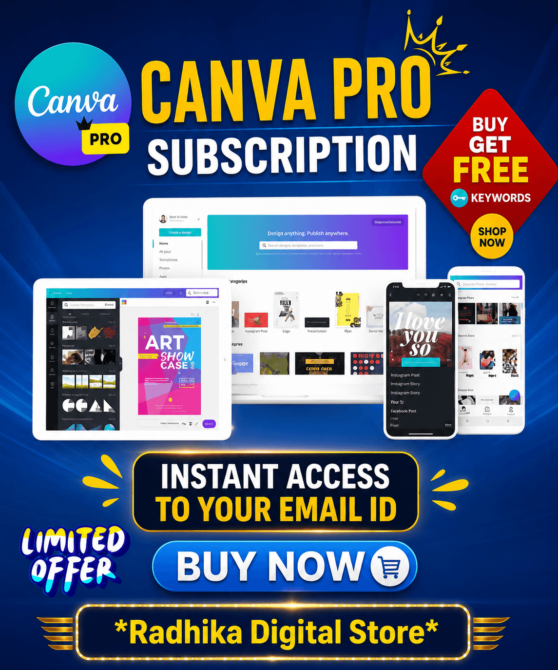 Buy Canva Pro Subscription